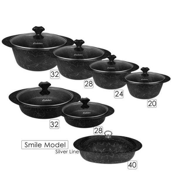سرویس پخت و پز 14 پارچه کاخلر مدل SMILE کد PJ-109627