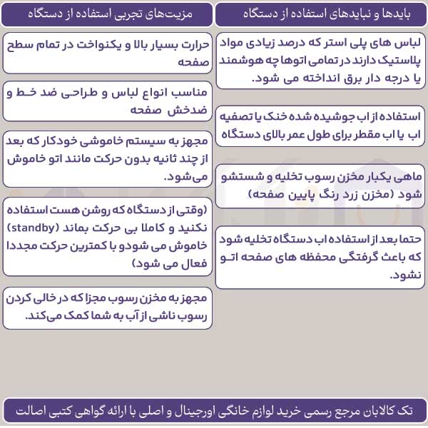 راهنمای استفاده از اتو بخار فیلیپس مدل 7030