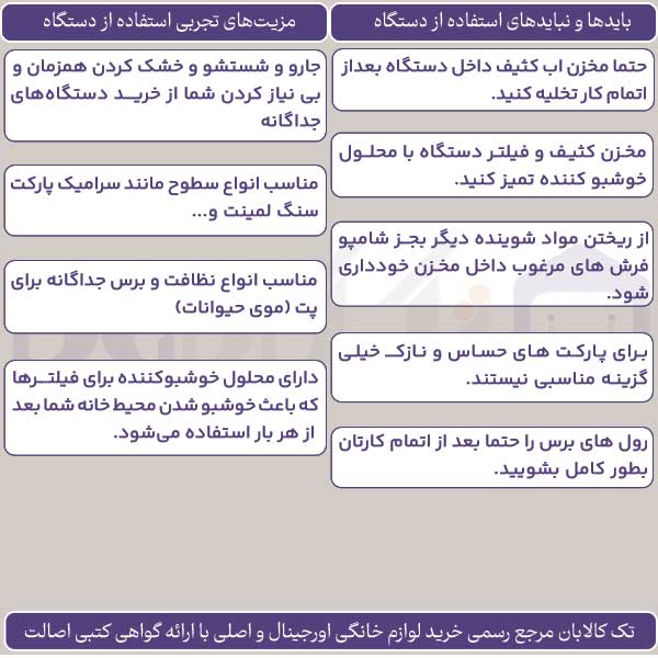 راهنمای استفاده از جاروشارژی بیسل مدل 3401Z