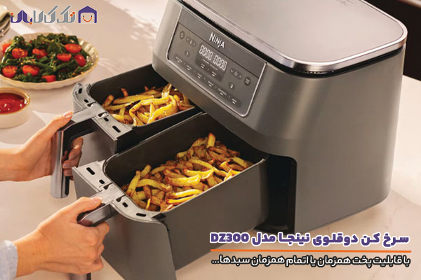 سرخ کن دوقلو نینجا مدل DZ300 با قابلیت های کاربردی