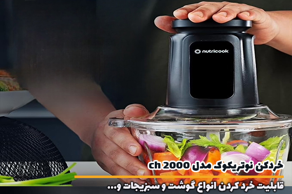 خردکن نوتریکوک مدل CH2000 مناسب گوشت و سبزیجات